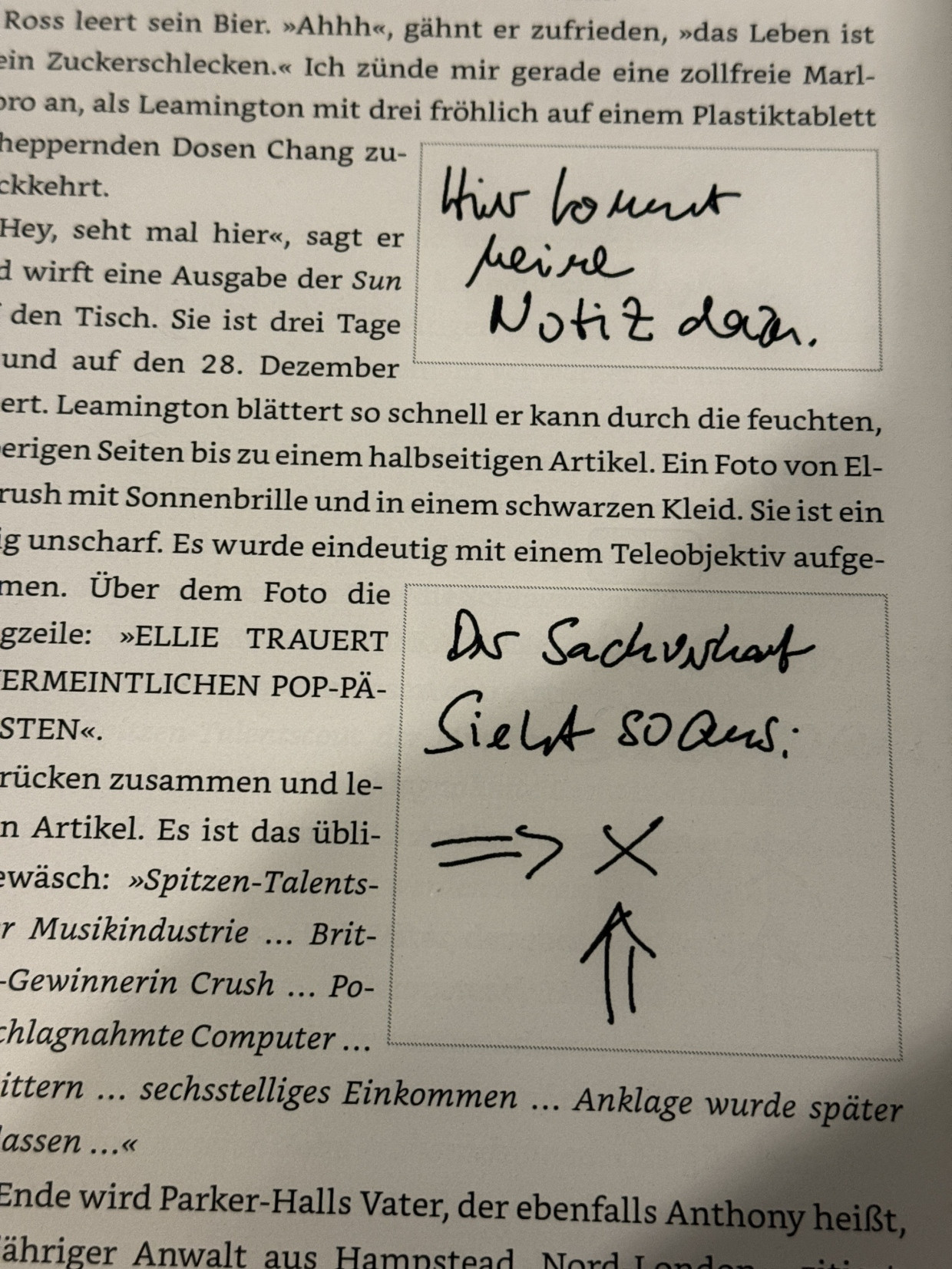 In Bücher können von nun an Notizen eingefügt werden.