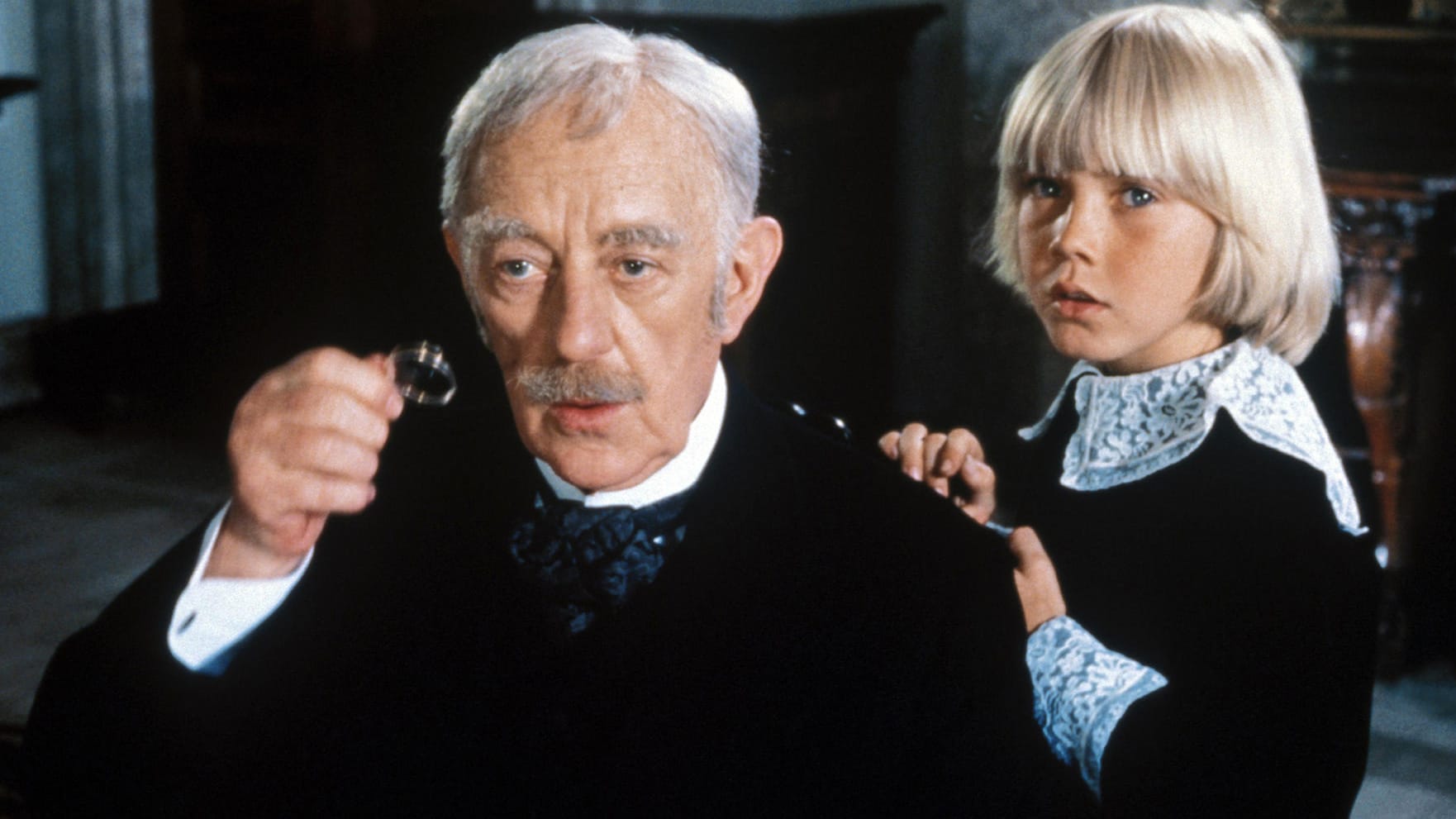 "Der kleine Lord": Sir Alec Guinness und Rick Schroder ind ihren Rollen Earl of Dorincourt und Lord Fauntleroy.