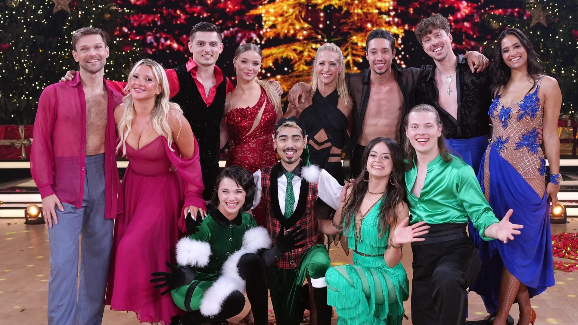 Die Tanzpaare in der großen "Let's Dance"-Weihnachtsshow: Am Freitag wurde ein Sieger gekürt.