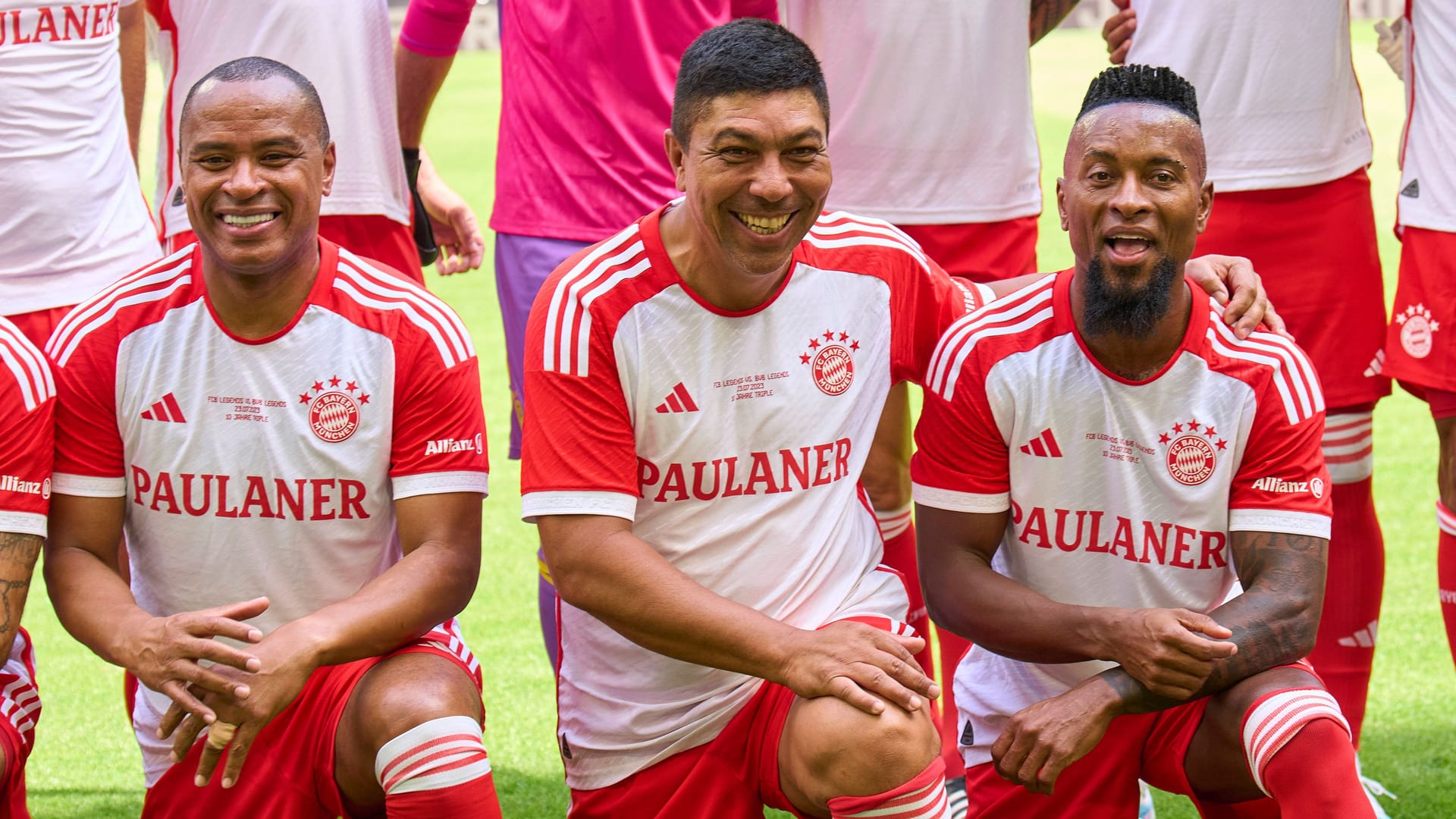 Paulo Sérgio, Giovane Élber, Zé Roberto (v. l. n. r.): Alle drei Brasilianer spielten einst für den FC Bayern.