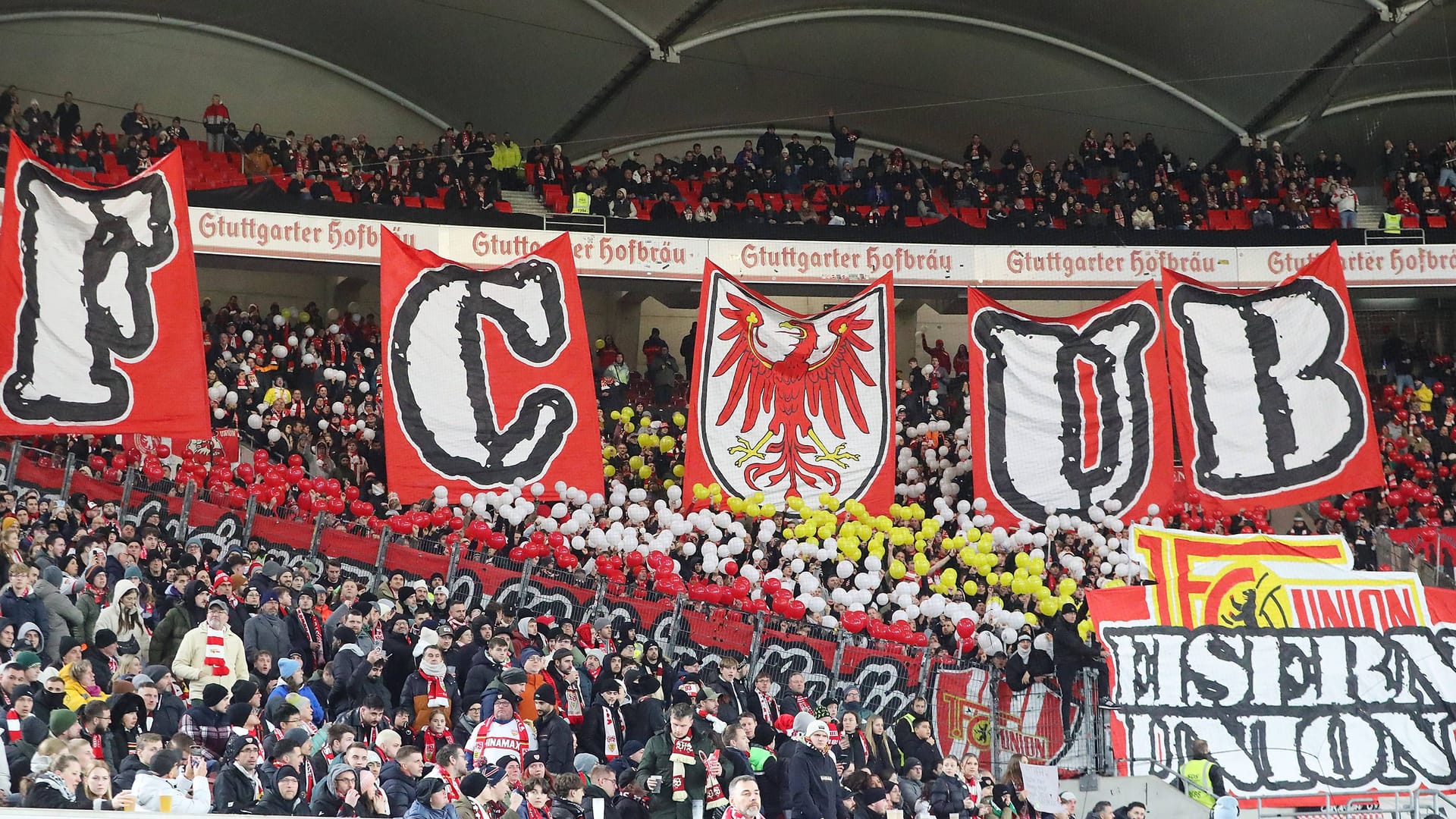 Die Fans von Union Berlin: Sie sahen ein wildes Spiel.