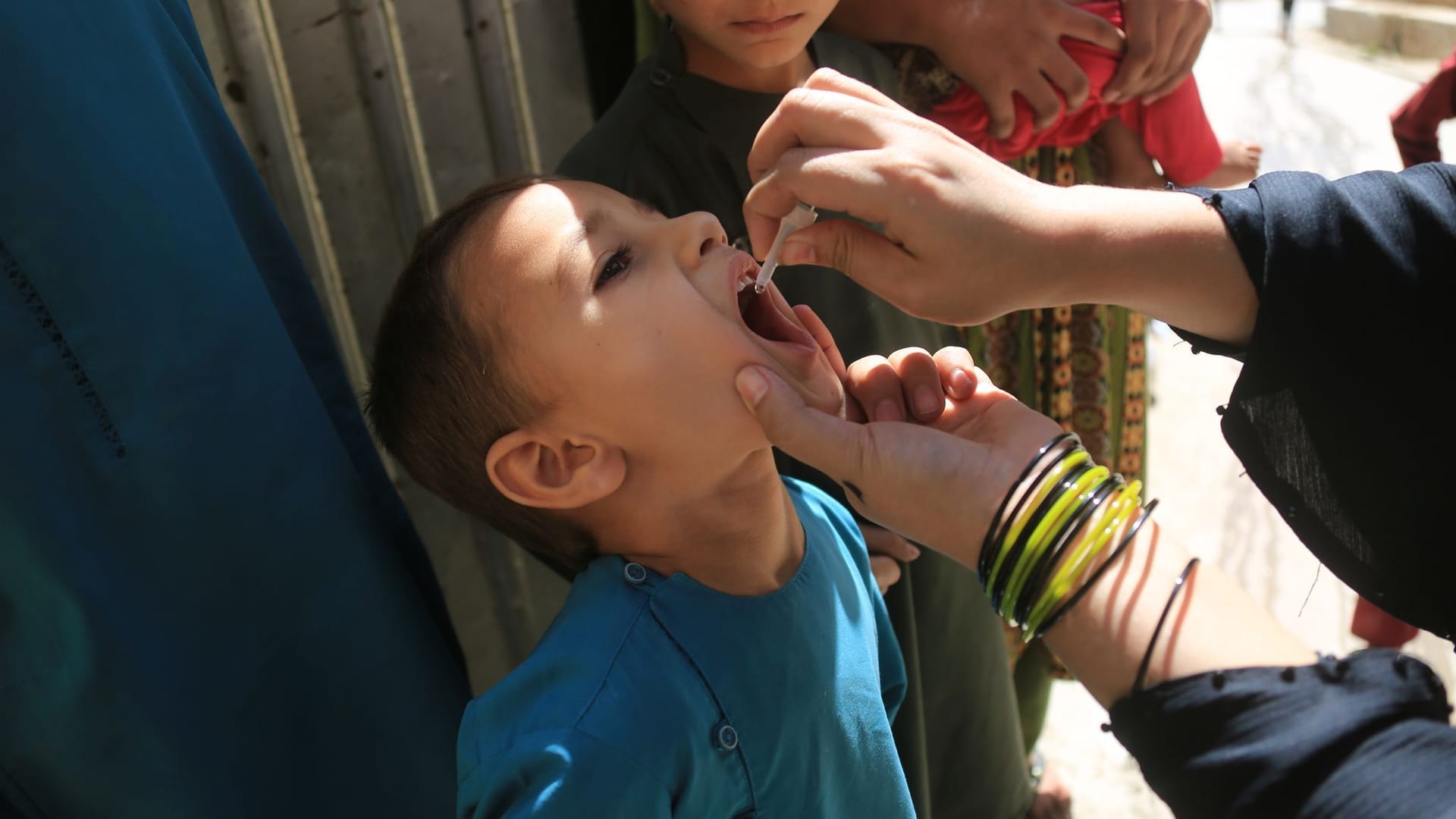 Eine Impfkampagne gegen Polio in Afghanistan