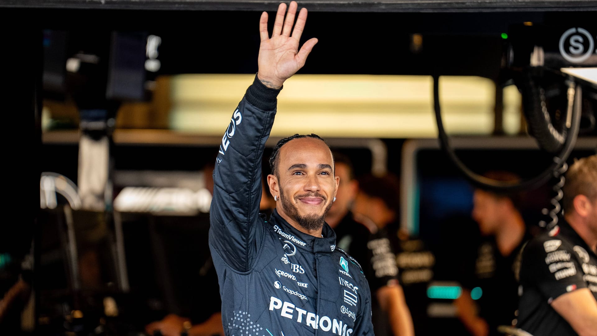 Letztes Rennwochenende im Mercedes-Overall: Lewis Hamilton in Abu Dhabi.