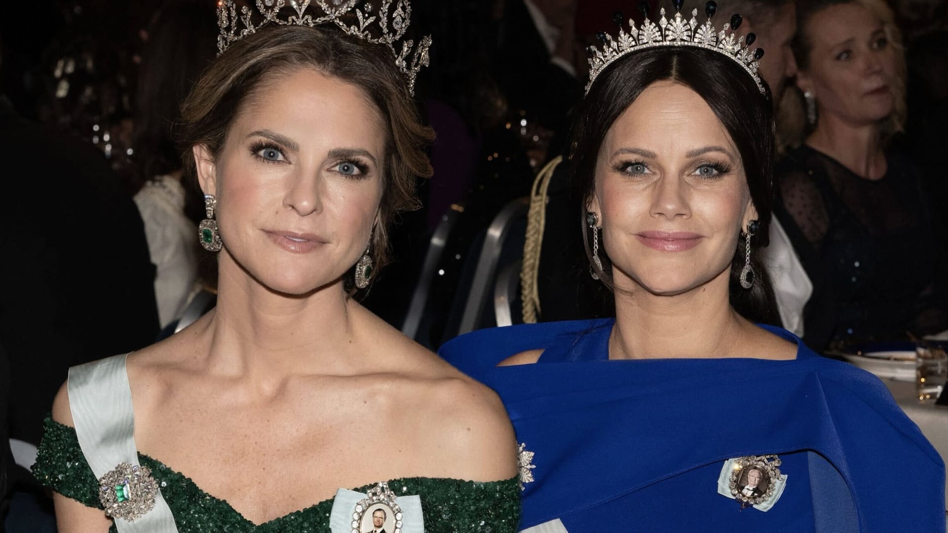 Madeleine und Sofia von Schweden: Die Prinzessinnen nahmen am Mittwoch an einem Abendessen im Schloss teil.