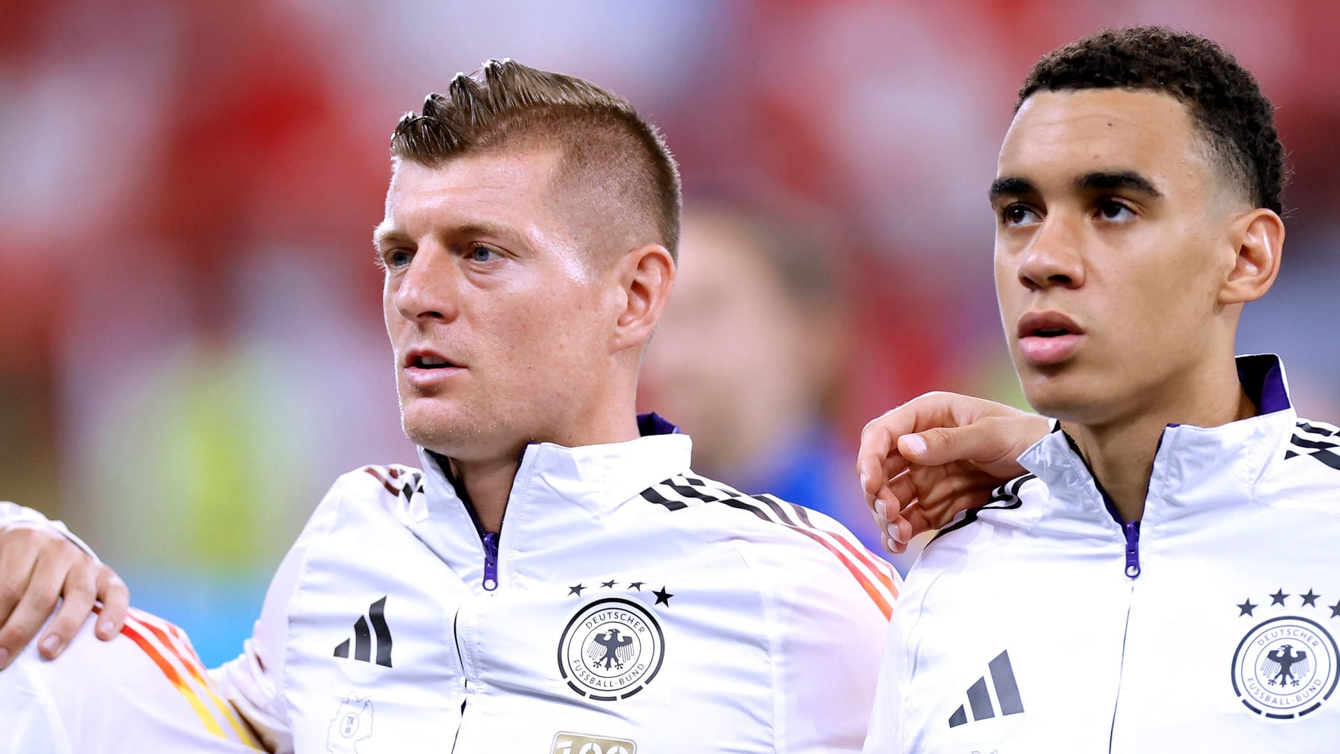 Toni Kroos und Jamal Musiala: Im Sommer spielten sie gemeinsam im DFB-Team.