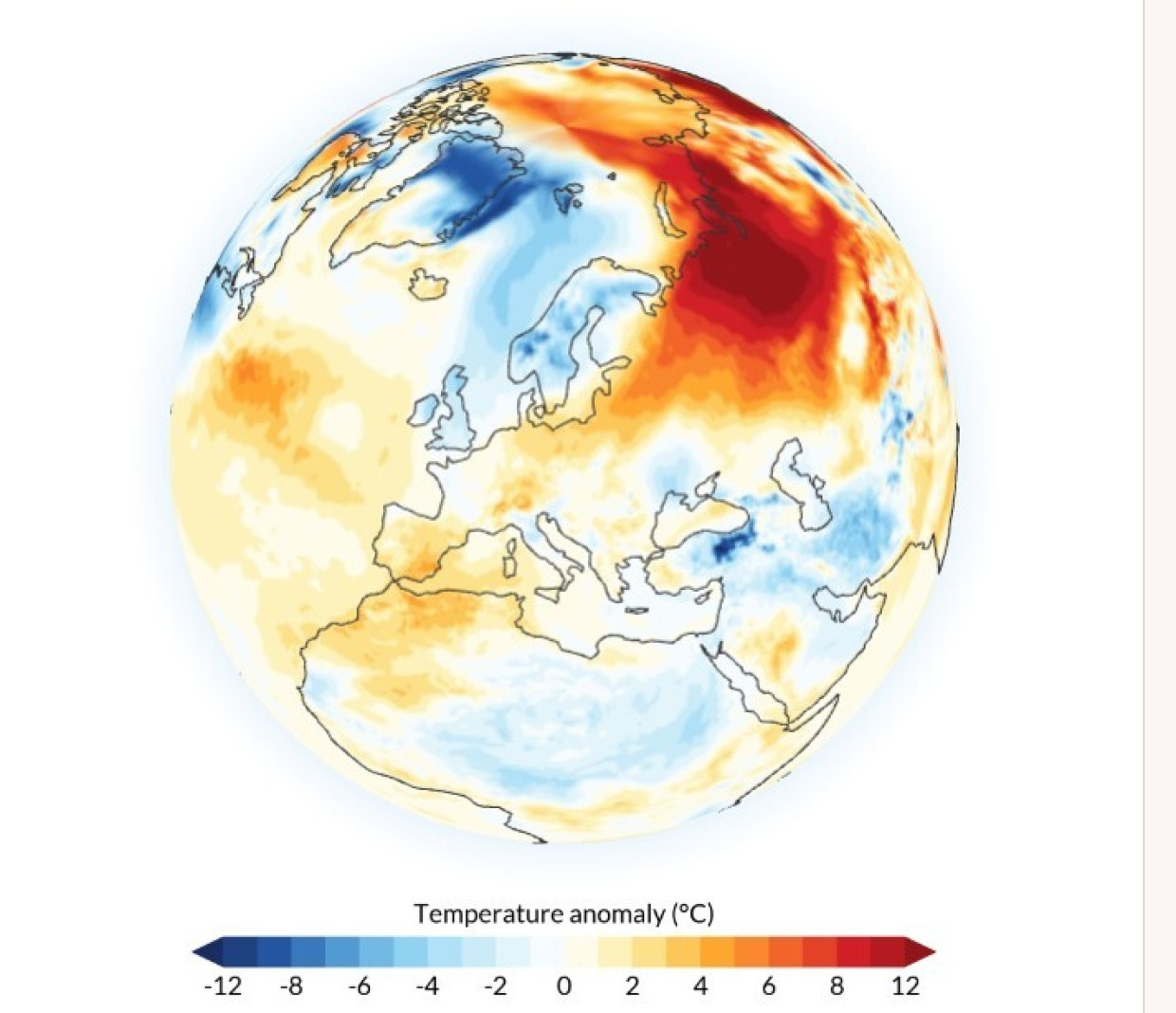 Temperaturanomalien am 3. Dezember 2024.