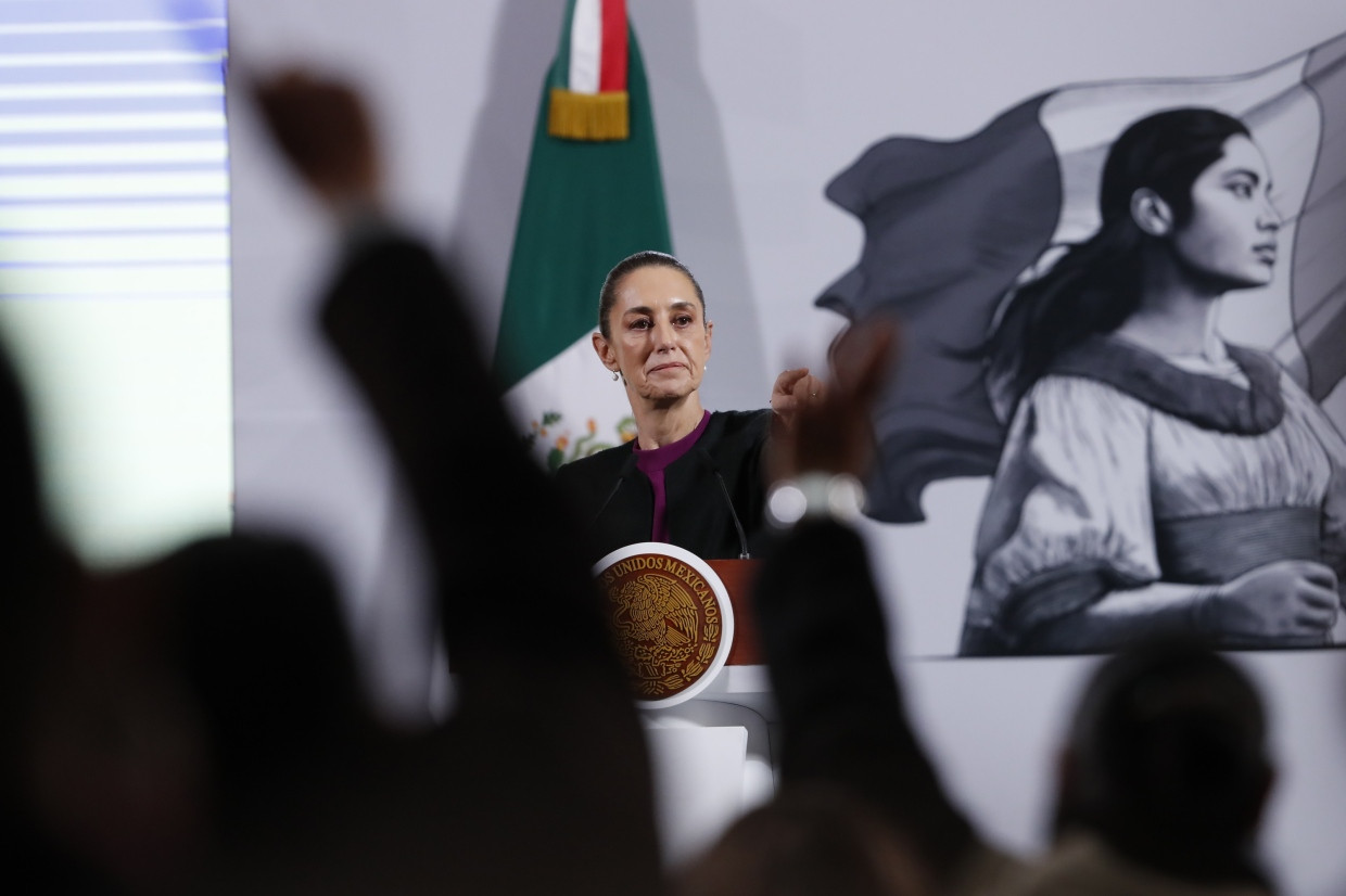 Viele Fragen offen: Mexikos neue Präsidentin Claudia Sheinbaum bei einer Pressekonferenz