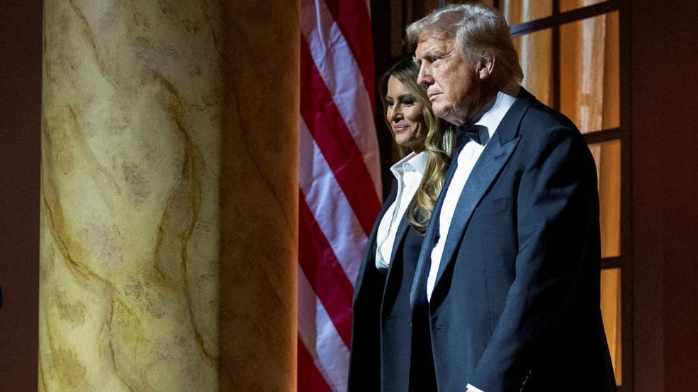 Donald und Melania Trump: In der Nationalen Galerie der Künste in Washington D.C. luden sie zum Dinner ein.