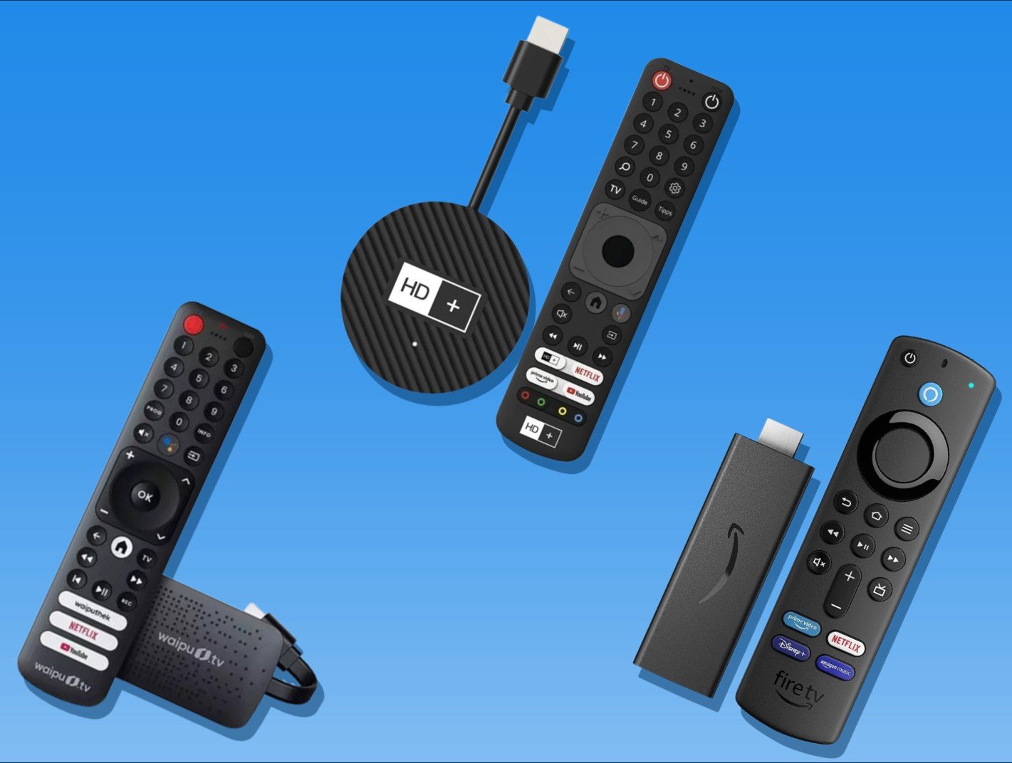 HD+, Waipu.tv oder Amazon Fire: Welches ist der richtige TV-Stick für euch?