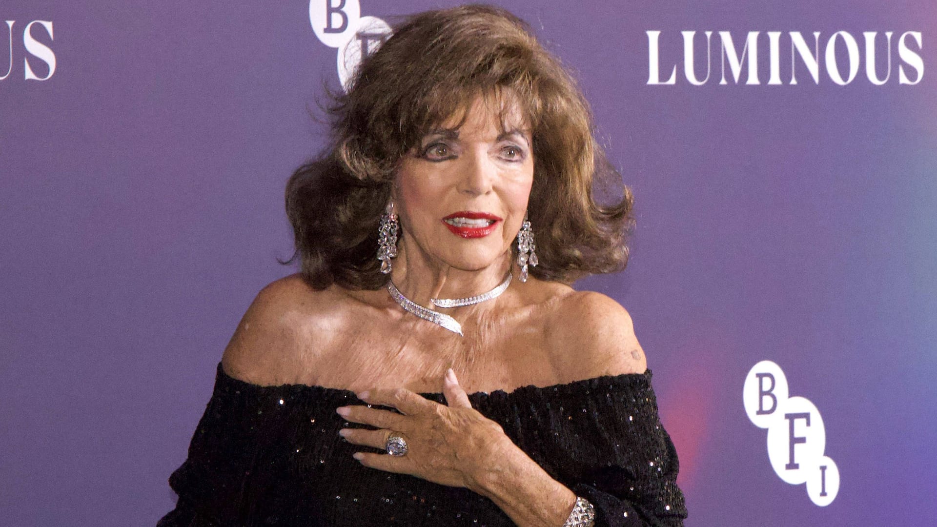 Joan Collins Anfang Oktober 2024 in London.