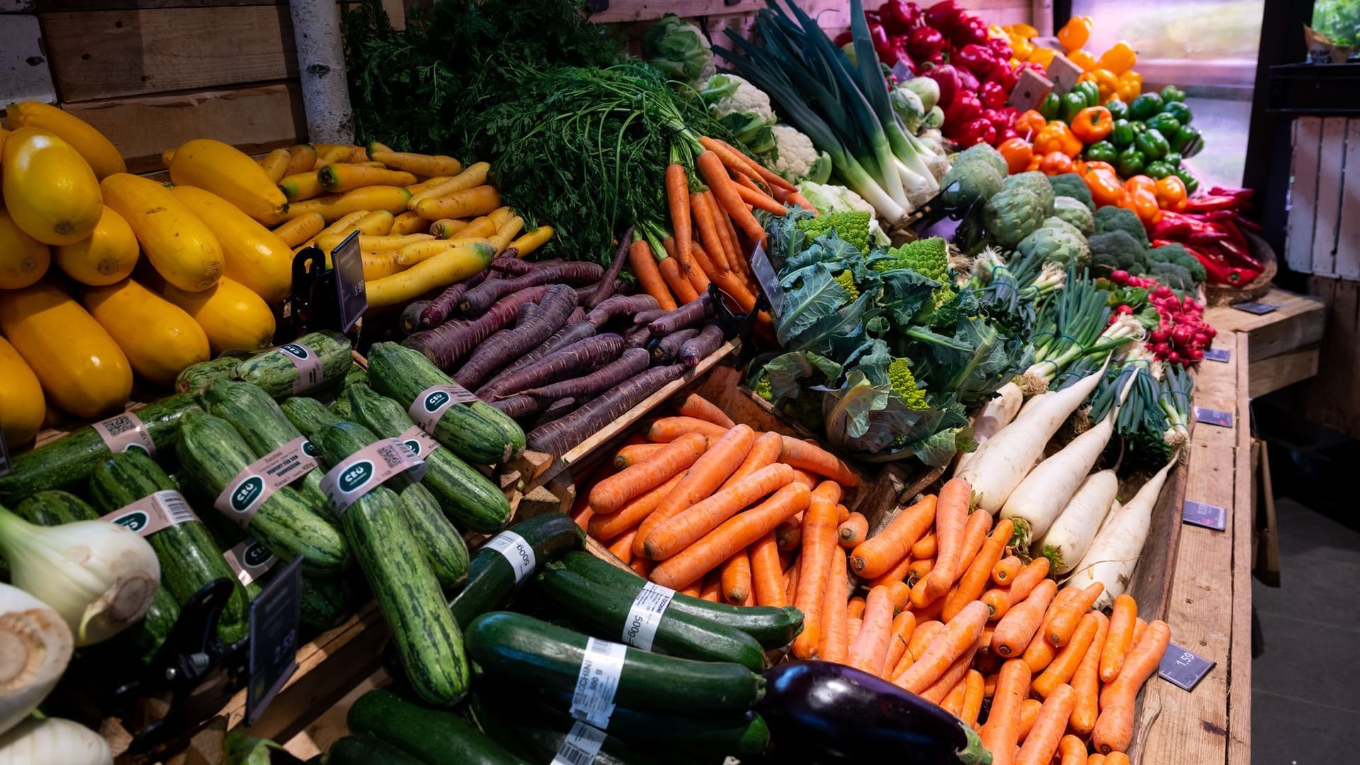 Gemüse im Supermarkt