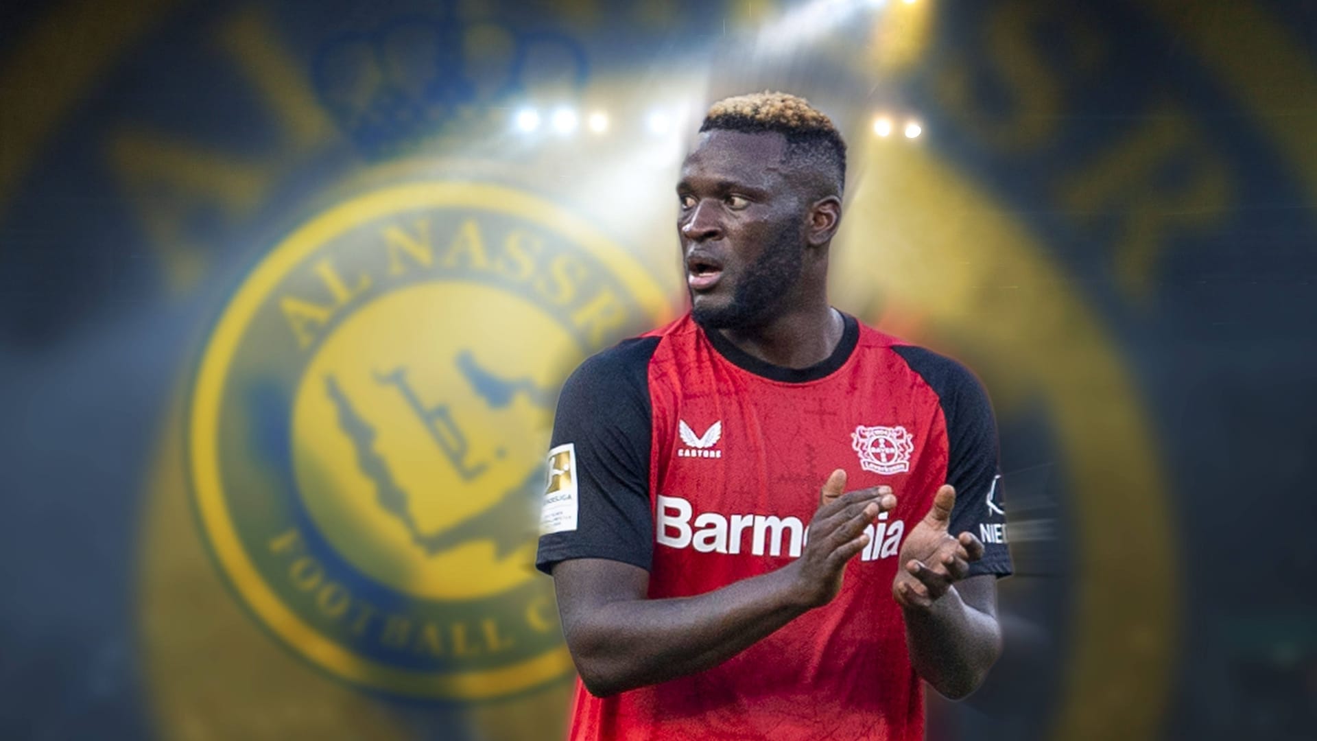 Leverkusens Victor Boniface sollte eigentlich zum Klub Al-Nassr in Saudi-Arabien wechseln.