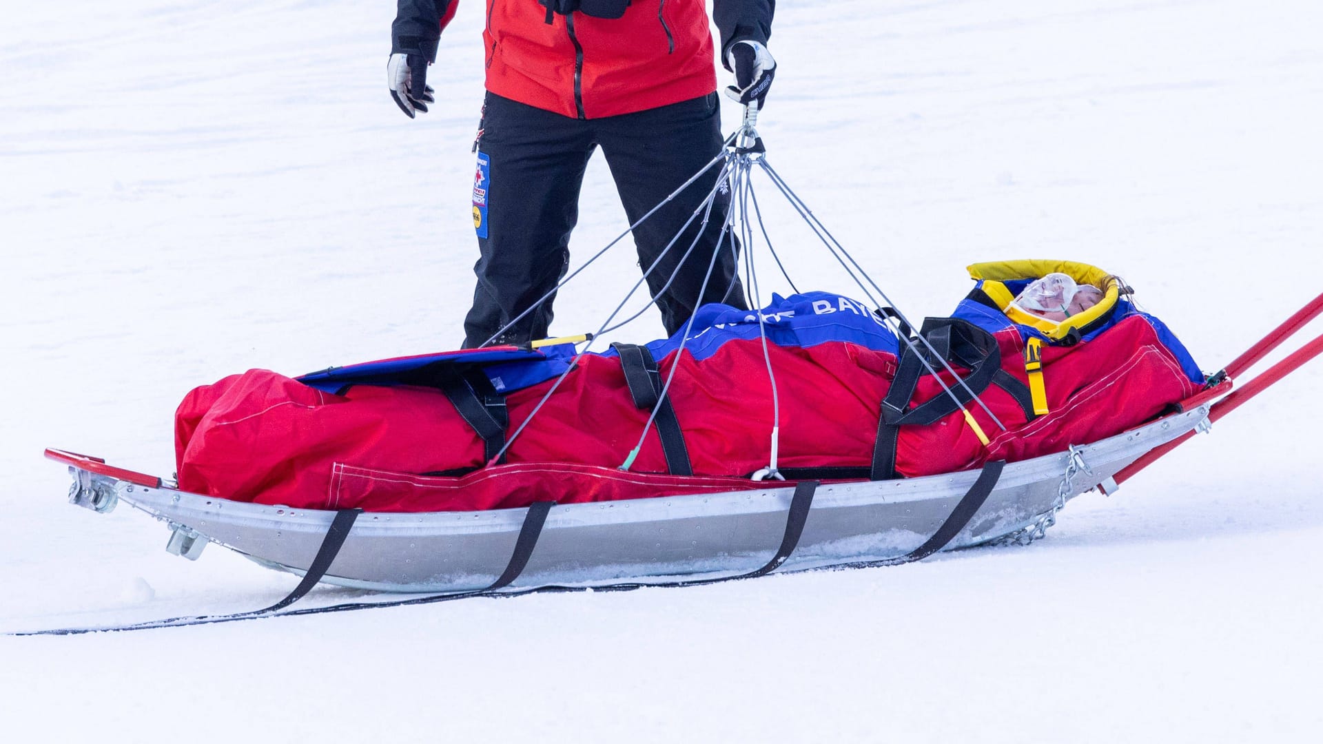 Tereza Nová: Sie stürzte im Training in Garmisch.