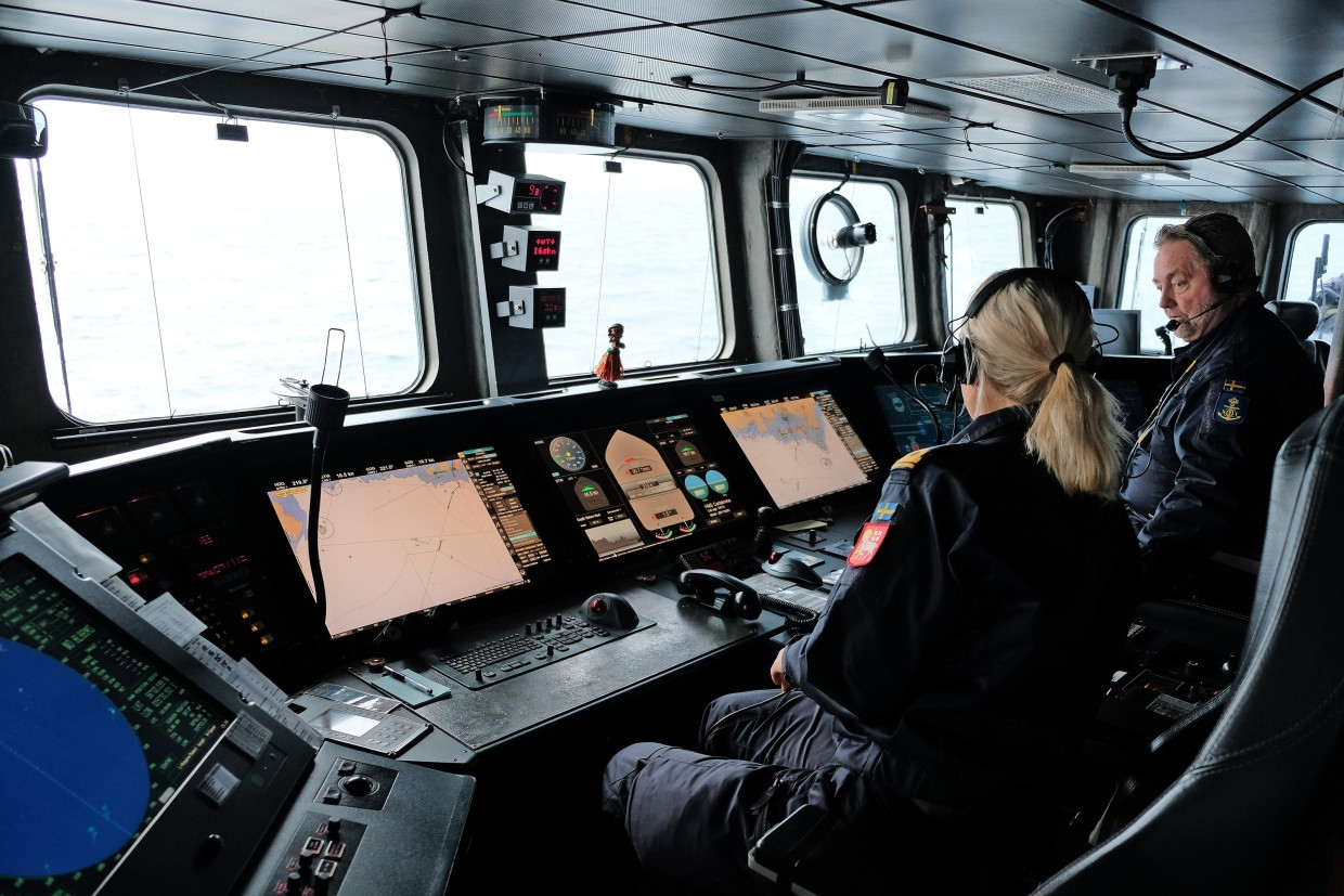 Auf der Suche nach einer „smoking gun“: Marinesoldaten auf der Carlskrona