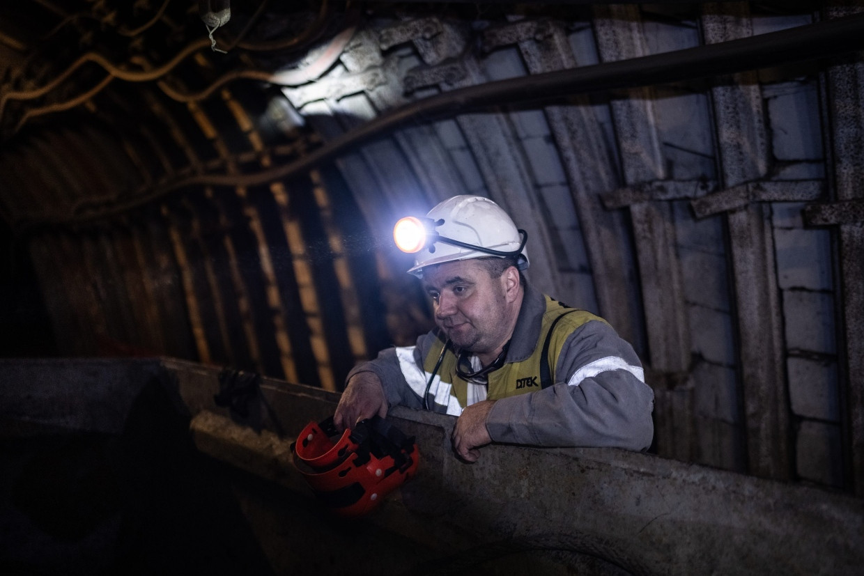 Harte Arbeit unter Tage: Arbeiter der Kohlemine im Gebiet Dnipropetrowsk