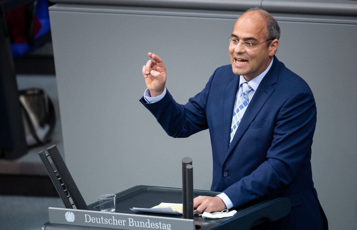 Peter Boehringer im Bundestag im Februar 2021