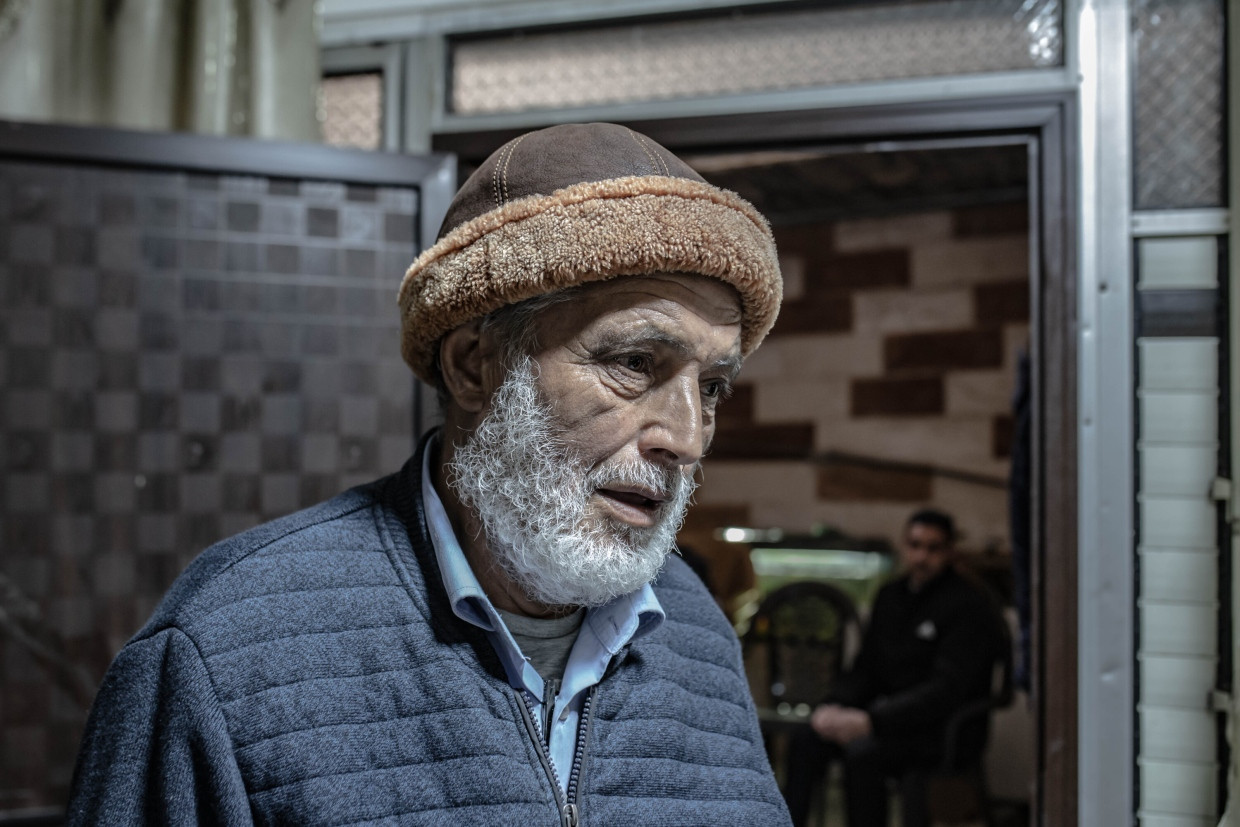 Muhyidin Saadi, dessen Sohn Tamam Anfang Februar durch einen israelischen Drohnenangriff getötet wurde.