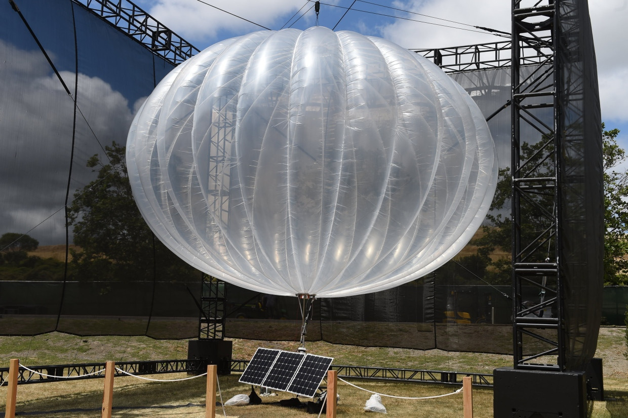 Ein Ballon von Googles „Project Loon" aus dem Jahr 2016