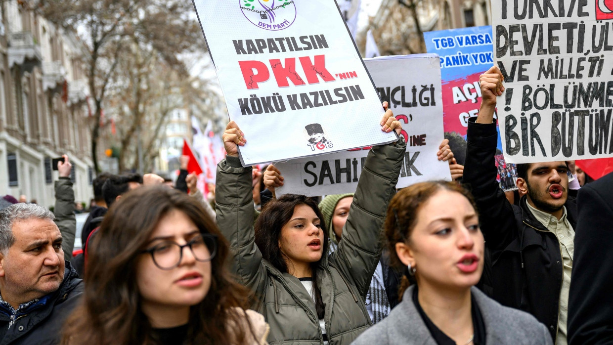 Unterstützer-Demonstration Mitte Februar in Istanbul