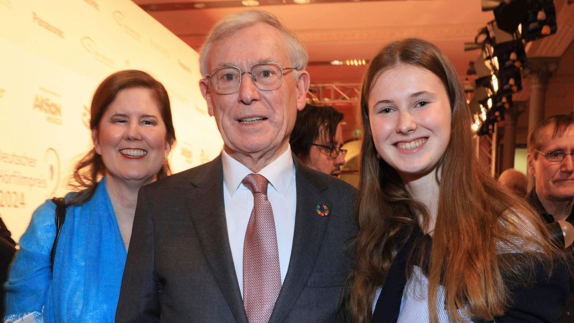 22. Deutscher Hörfilmpreis 2024: Horst Köhler besuchte das Event mit seiner Familie.