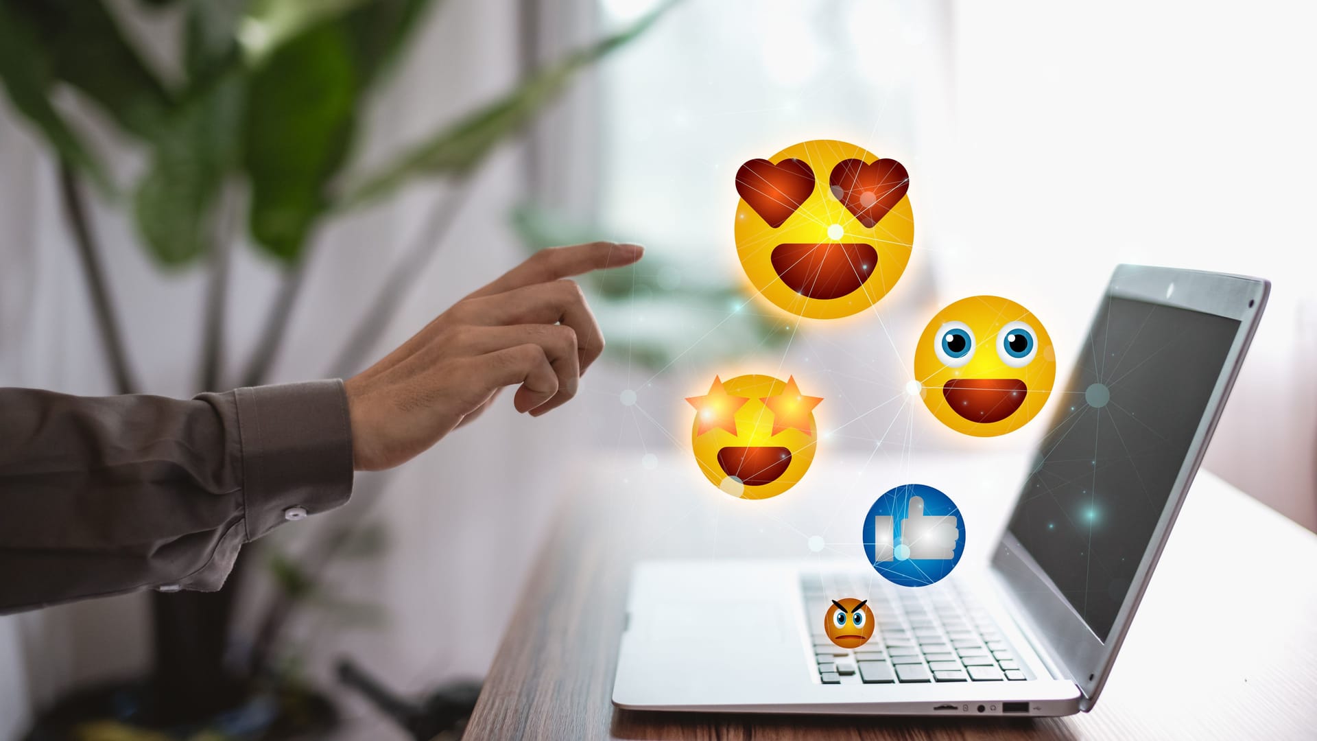 emotion icon Social media and digital online concept