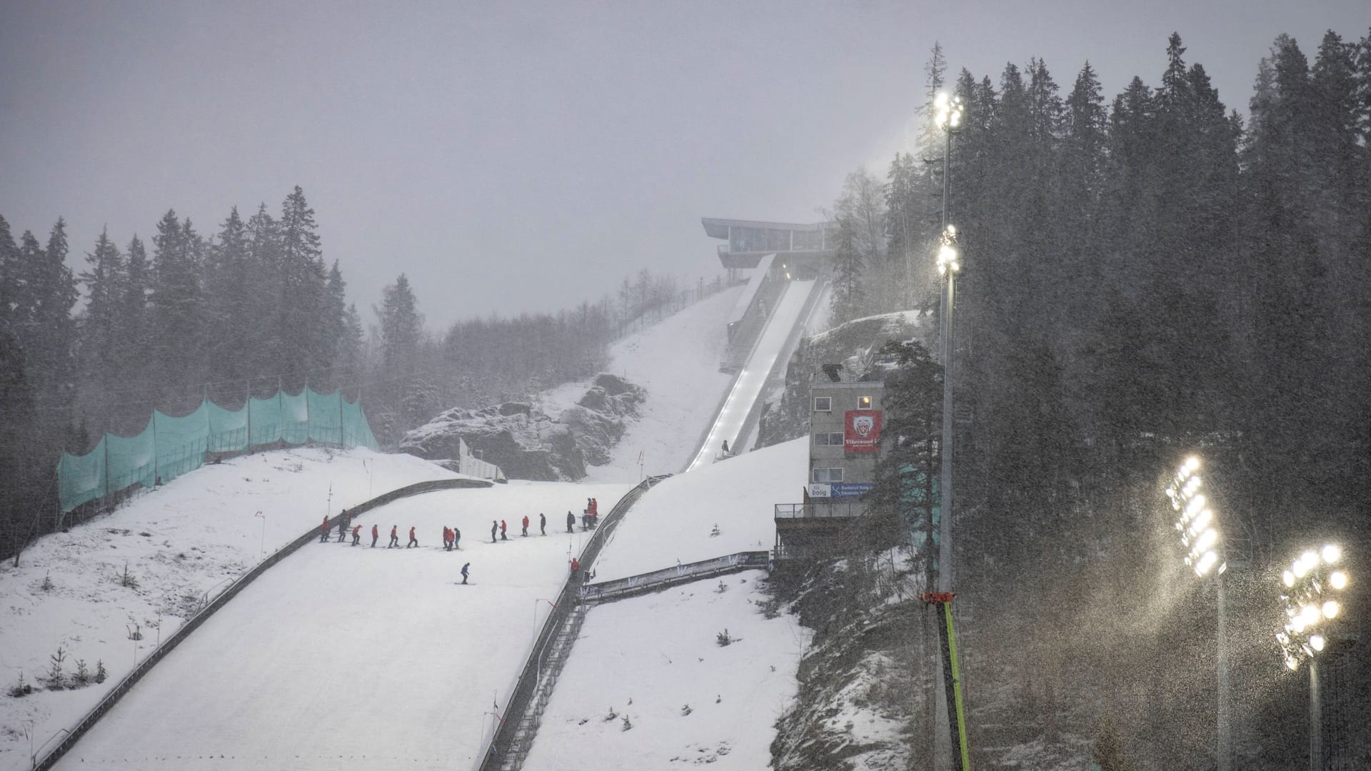 Die Skisprung-Schanze in Vikersund: Sie ist die größte der Welt, auch Monsterbakken genannt.