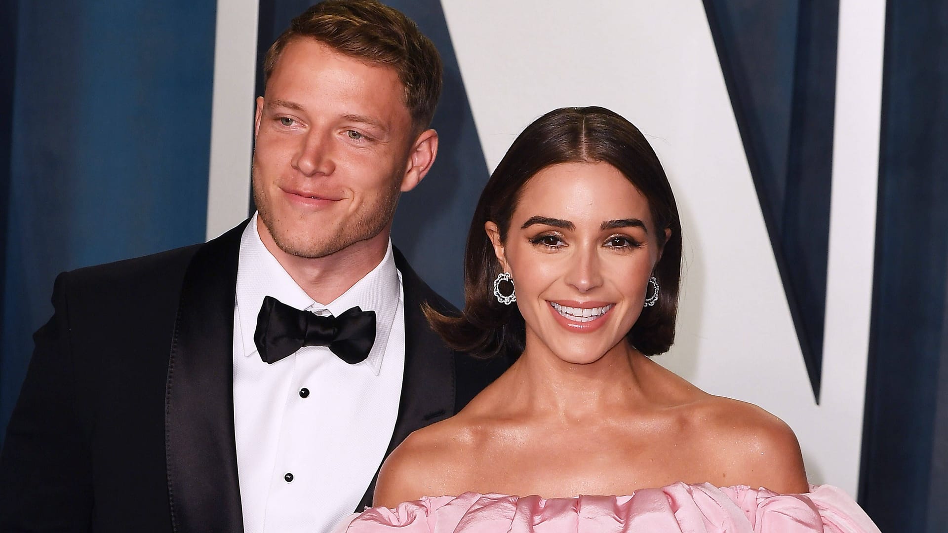 Christian McCaffrey (l.) und Olivia Culpo: Das Paar hat im Juli 2024 geheiratet.