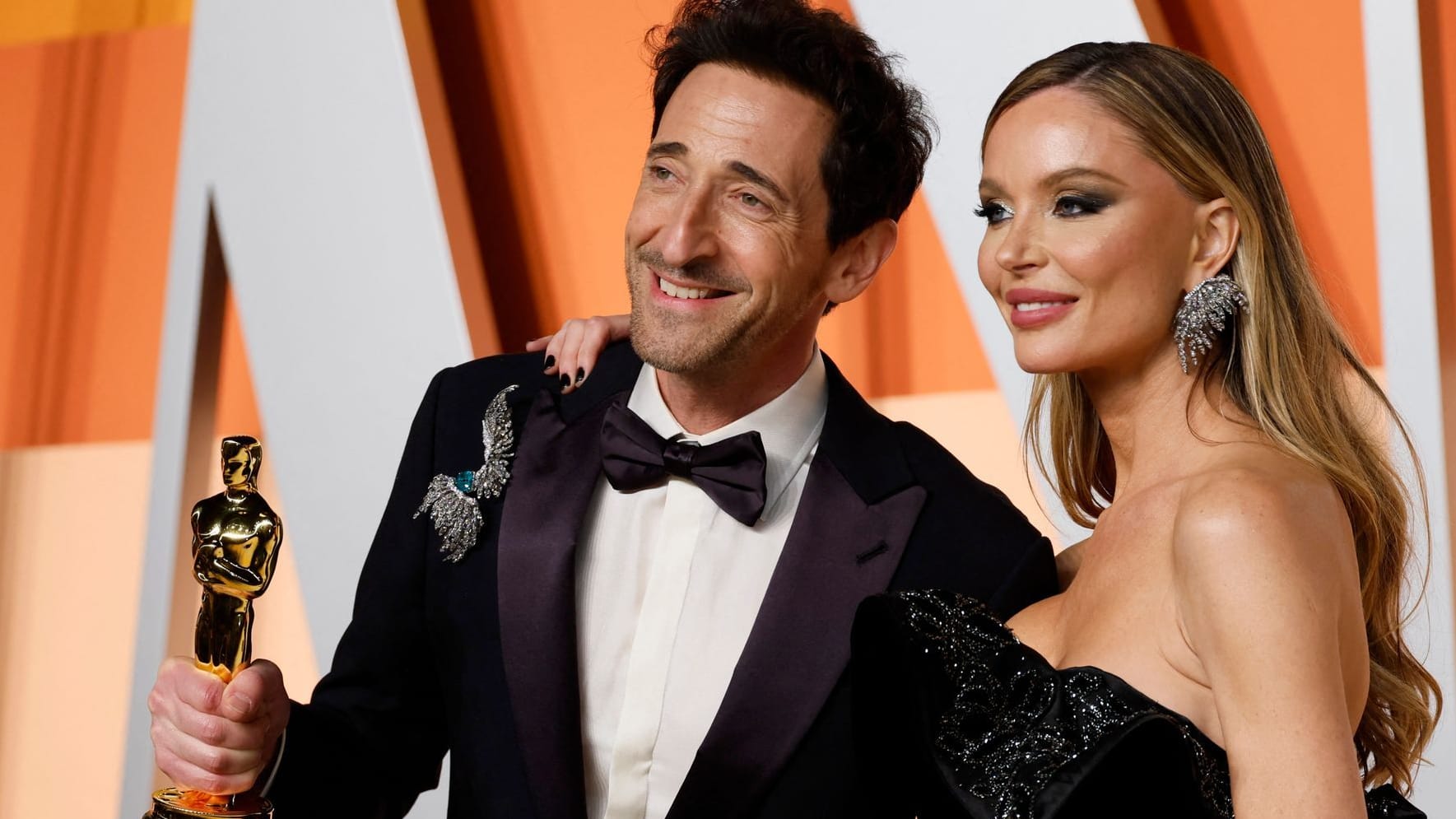 Adrien Brody und Georgina Chapman: Die beiden kamen gemeinsam zu den Oscars 2025.