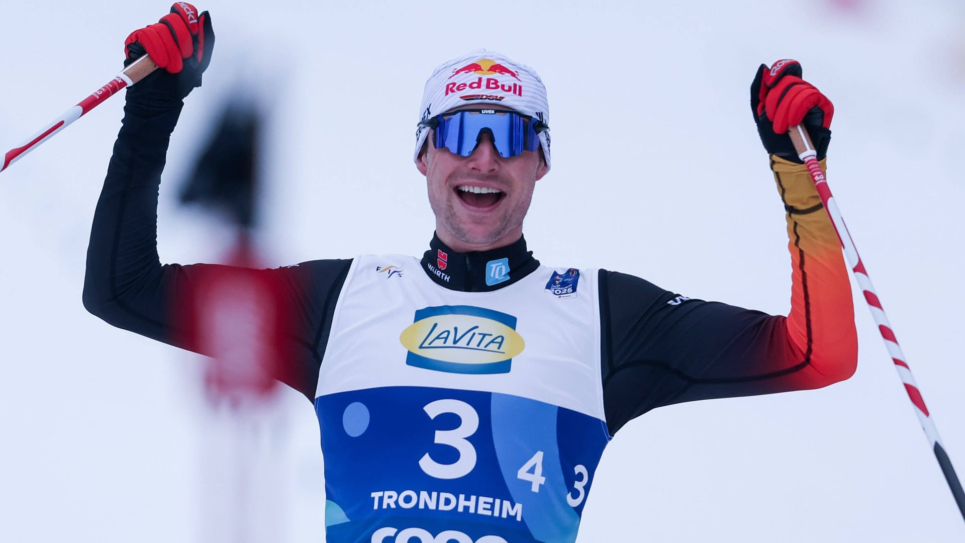 Großer Erfolg: Vinzenz Geiger bei der WM in Trondheim.