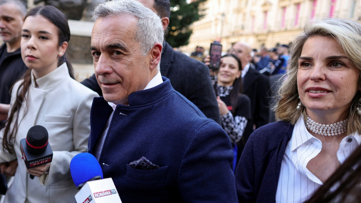 Der Rumänische rechtsextreme Politiker Calin Georgescu in Bucharest