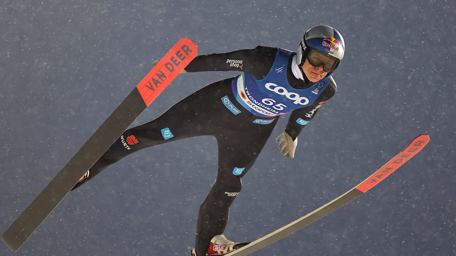 Andreas Wellinger: Sein starker Schlusssprung reichte nicht für eine Medaille.