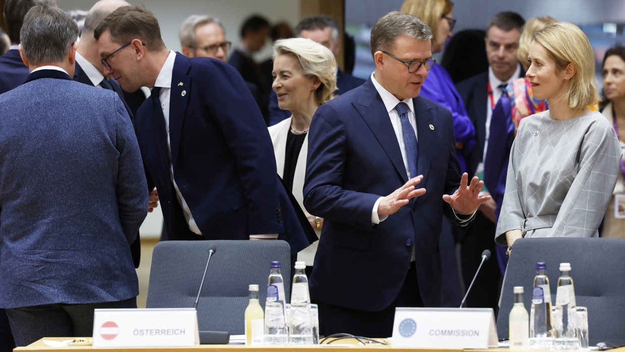 Team Sicherheit: Finnlands Ministerpräsident Petteri Orpo im Gespräch mit der EU-Außenbeauftragten Kaja Kallas