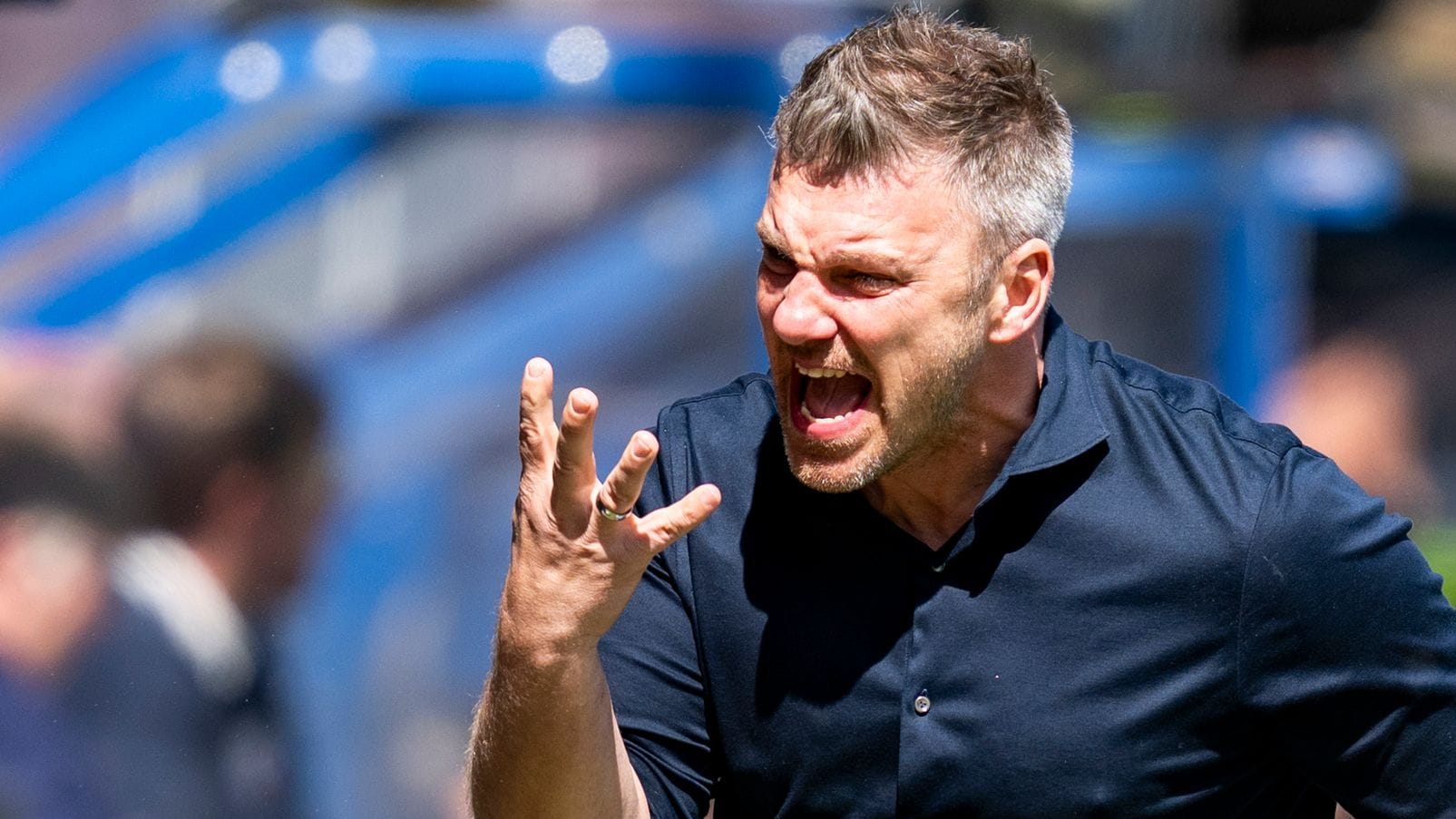 Lukas Kwasniok: Der Paderborner Trainer kassierte mit seinem Team ein spätes Tor. Lukas Kwasniok: Der Paderborner Trainer kassierte mit seinem Team ein spätes Tor.