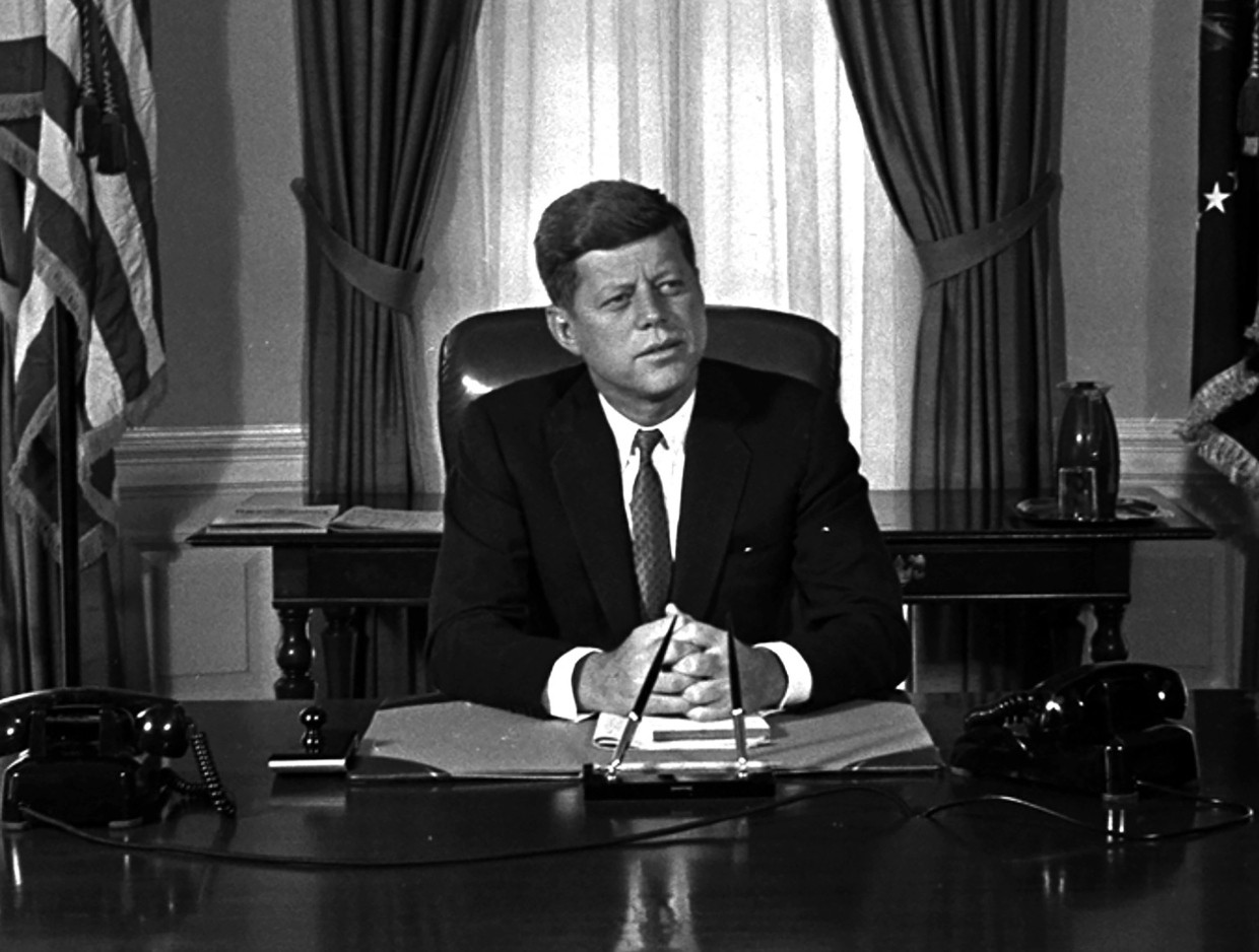John F. Kennedy im Januar 1961 in Washington