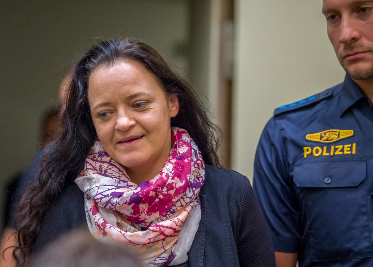 NSU-Mitglied Beate Zschäpe, hier im Juli 2018 im Gerichtssaal im Oberlandesgericht München