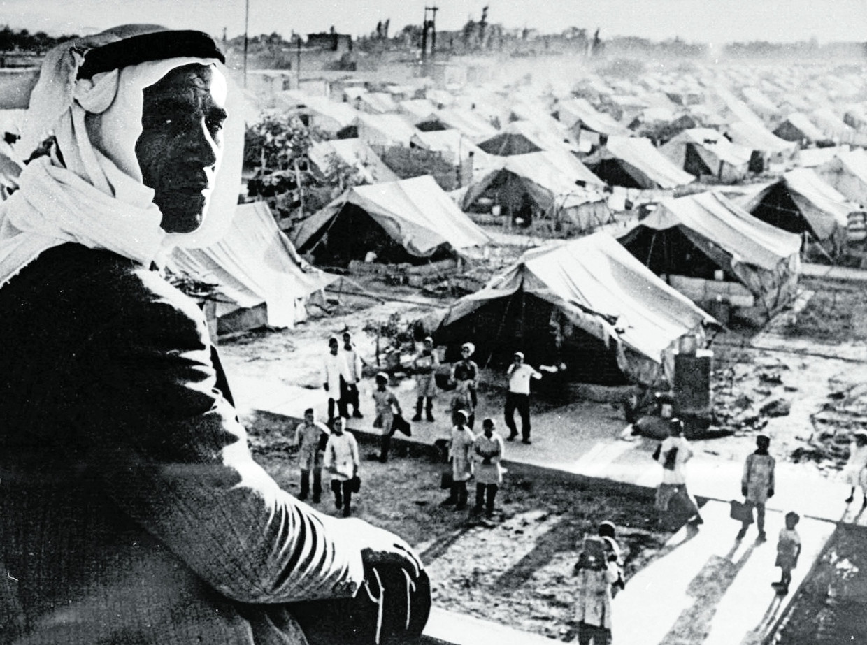 Palästinensische Flüchtlinge 1974 in einem Lager in der Nähe von Damaskus