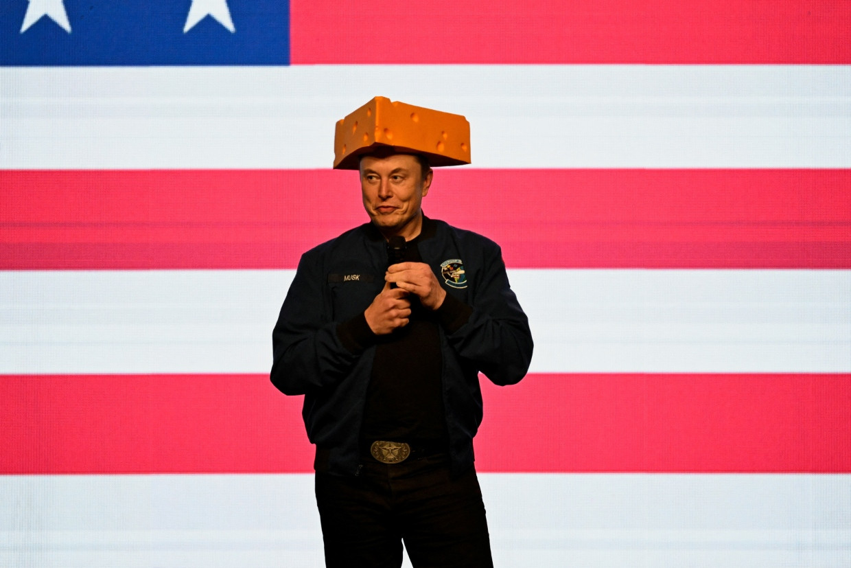 Elon Musk im März in Wisconsin