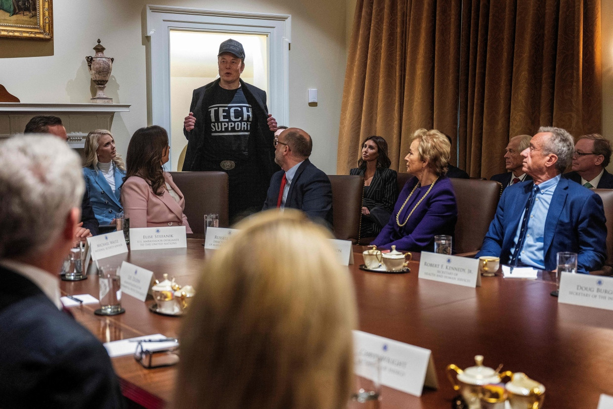 Elon Musk im Februar in Washington