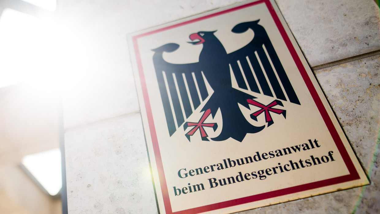 Schild vor dem Eingang zum Gebäude der Bundesanwaltschaft