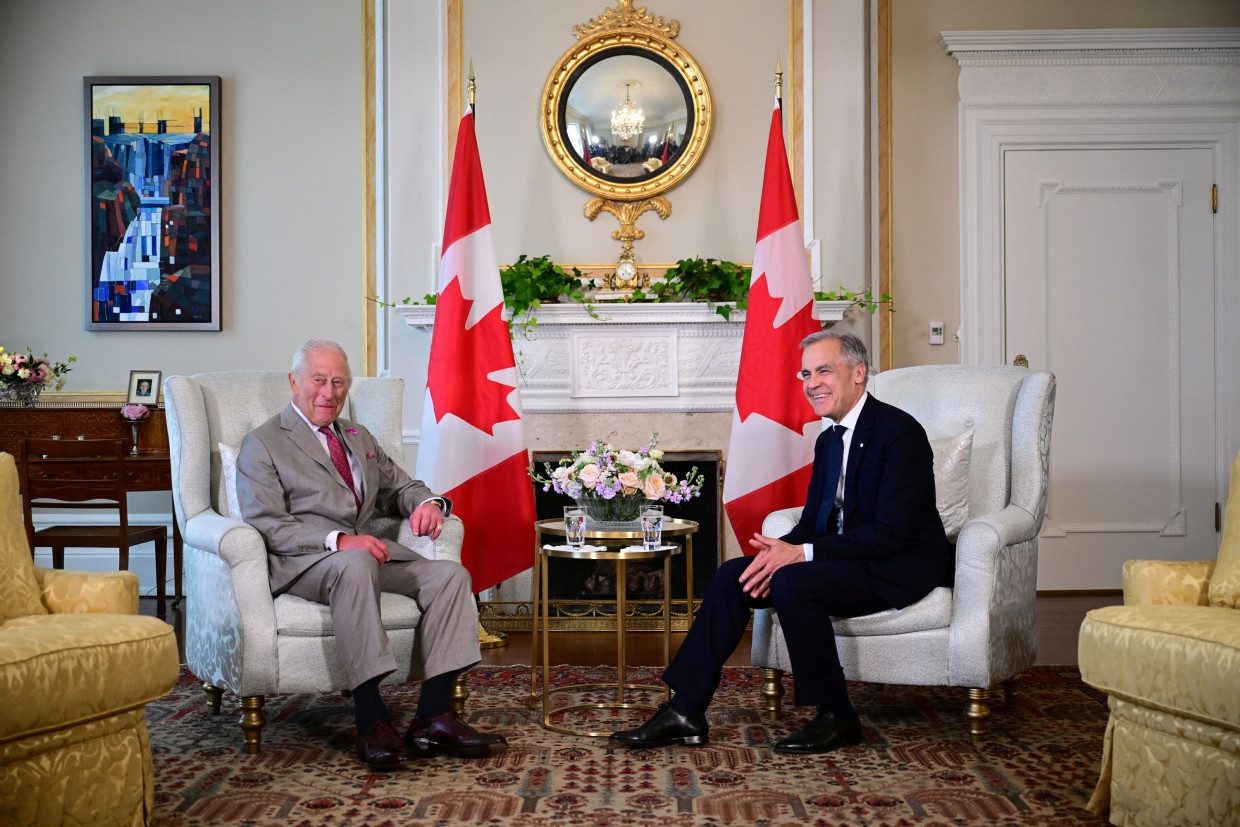 Der britische König Charles III. trifft den kanadischen Premierminister Mark Carney in Ottawa.