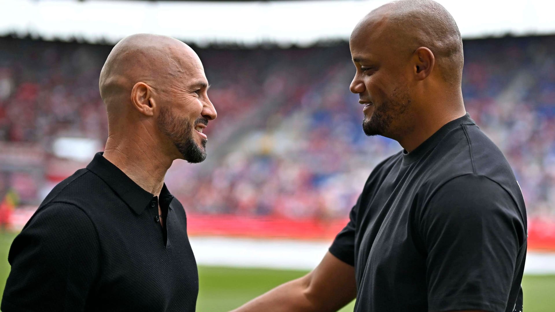 Christian Ilzer (l.) neben Vincent Kompany: Beide Duelle in der abgelaufenen Saison gewann der Münchner. Christian Ilzer (l.) neben Vincent Kompany: Beide Duelle in der abgelaufenen Saison gewann der Münchner.