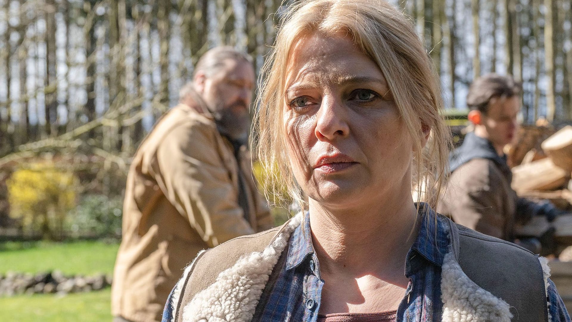 "Polizeiruf 110: Böse geboren": Eva Greuner (Jördis Triebel) auf ihrem Hof. "Polizeiruf 110: Böse geboren": Eva Greuner (Jördis Triebel) auf ihrem Hof.