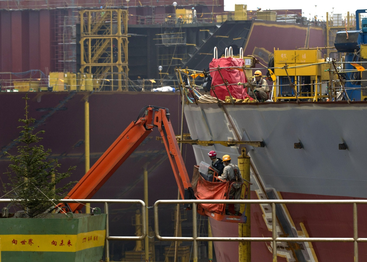 Schiffbau auf der chinesischen Insel Changxing