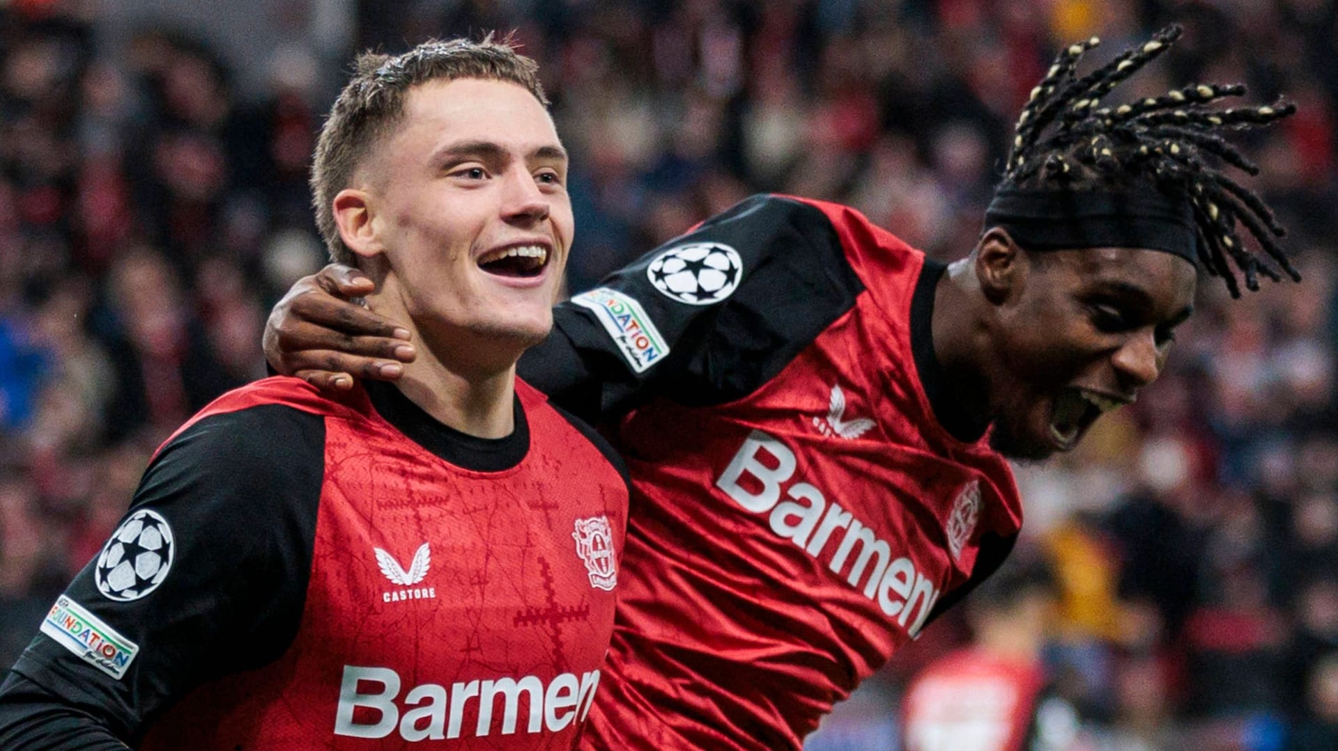 Florian Wirtz (l.): Der Nationalspieler hat noch einen Vertrag bis 2027 in Leverkusen. Florian Wirtz (l.): Der Nationalspieler hat noch einen Vertrag bis 2027 in Leverkusen.