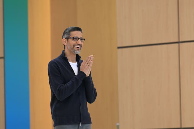Googles CEO Sundar Pichai führt am Dienstag durch die Entwicklerkonferenz.