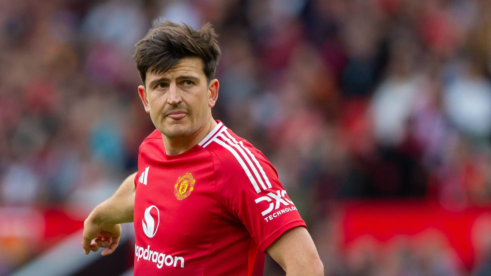 Harry Maguire: Er stand bei der erneuten Niederlage auch auf dem Platz. Harry Maguire: Er stand bei der erneuten Niederlage auch auf dem Platz.
