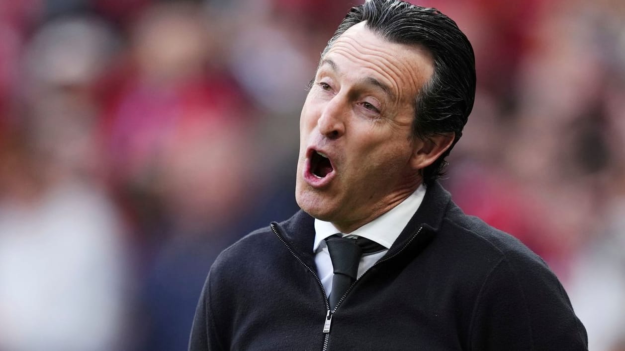 Unai Emery: Der Cheftrainer Aston Villas war fassungslos. Unai Emery: Der Cheftrainer Aston Villas war fassungslos.