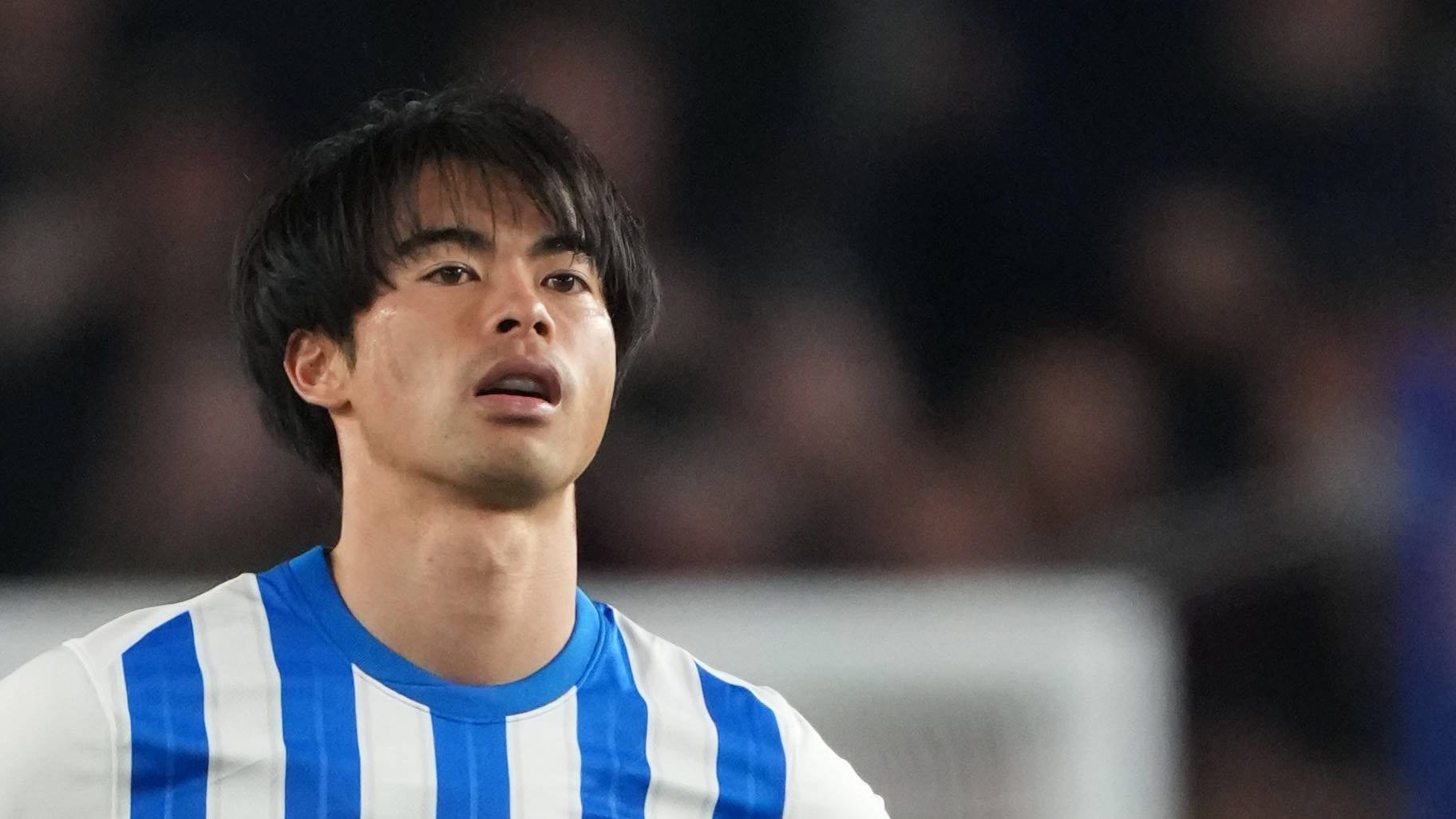 Kaoru Mitoma: Er spielt seit 2022 für Brighton. Kaoru Mitoma: Er spielt seit 2022 für Brighton.