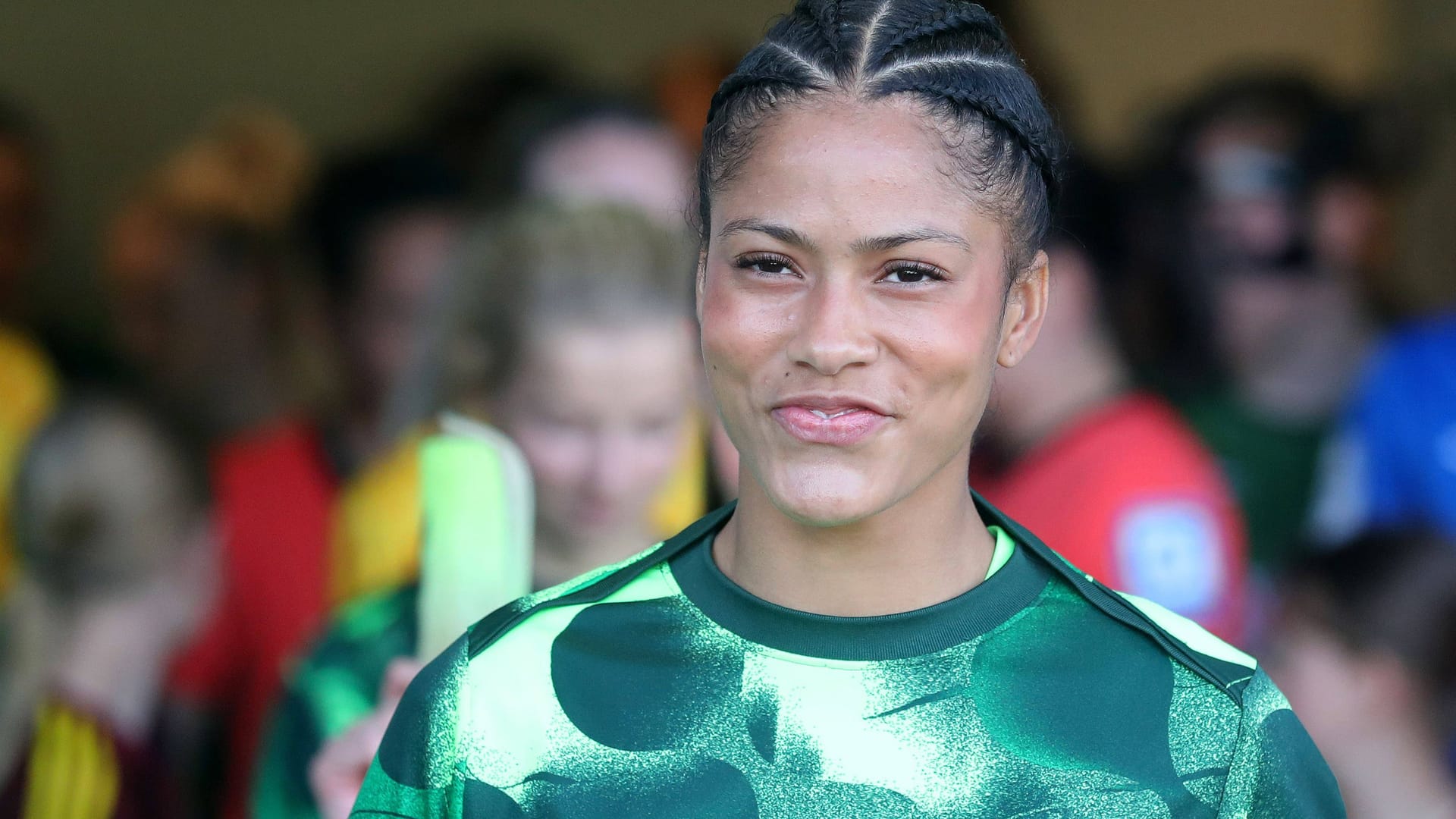 Sveindís Jónsdóttir: Sie wechselte 2021 nach Wolfsburg. Sveindís Jónsdóttir: Sie wechselte 2021 nach Wolfsburg.