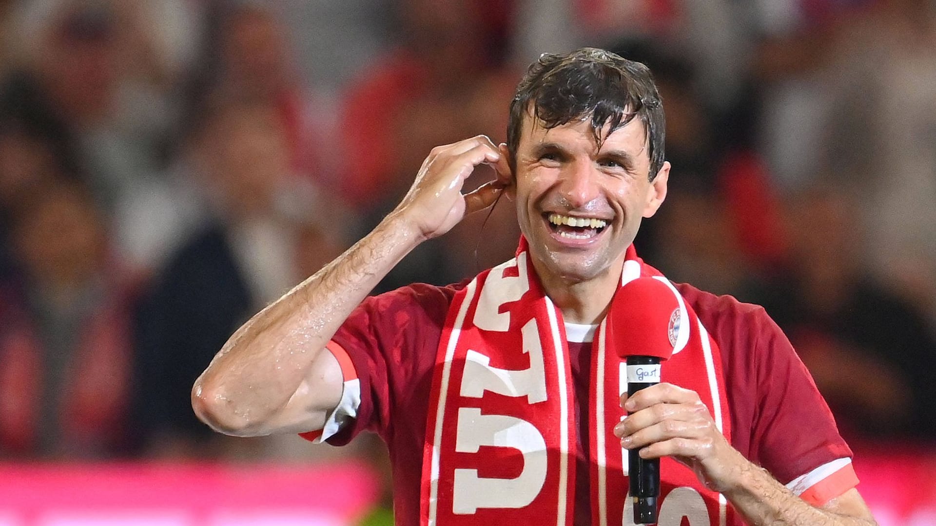 Thomas Müller: Er bestritt am Samstag sein letztes Heimspiel für den FC Bayern. Thomas Müller: Er bestritt am Samstag sein letztes Heimspiel für den FC Bayern.